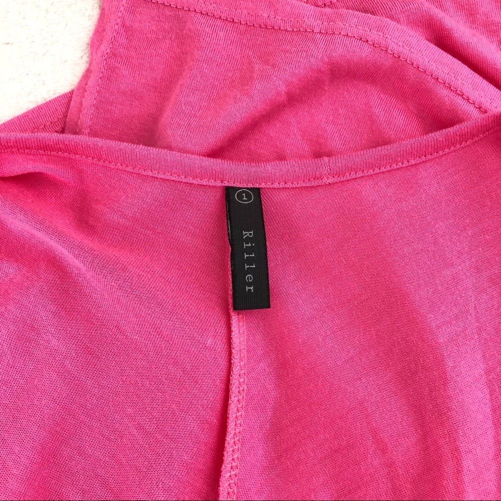 RILLER & FOUNT Pink Cross Back Sleeveless Top - Picture 4 of 6
